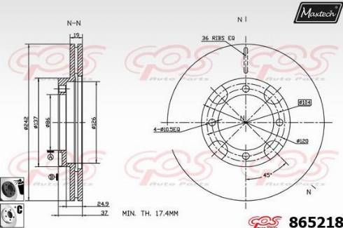 Maxtech 865218.6060 - Əyləc Diski furqanavto.az