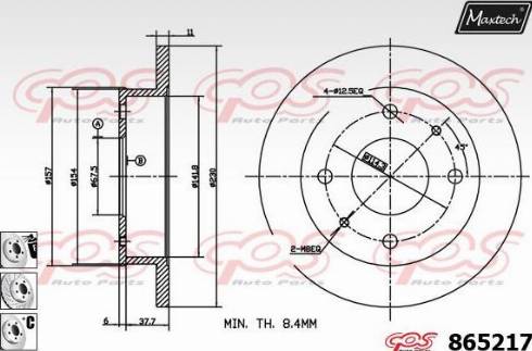 Maxtech 865217.6980 - Əyləc Diski furqanavto.az