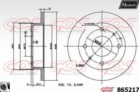 Maxtech 865217.0060 - Əyləc Diski furqanavto.az