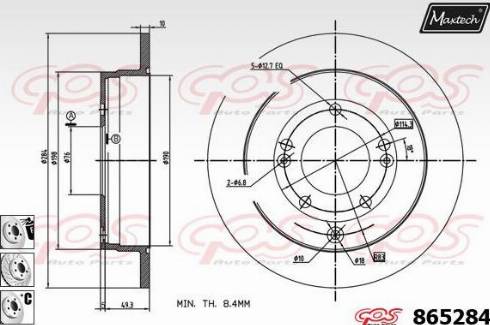 Maxtech 865284.6880 - Əyləc Diski furqanavto.az