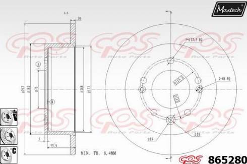 Maxtech 865280.6880 - Əyləc Diski furqanavto.az