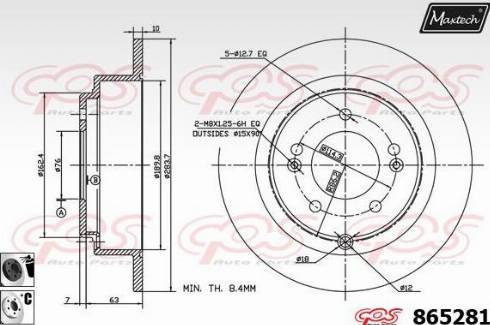 Maxtech 865281.6060 - Əyləc Diski furqanavto.az