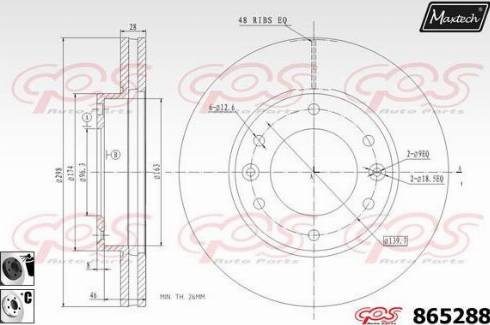 Maxtech 865288.6060 - Əyləc Diski furqanavto.az