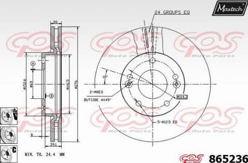 Maxtech 865236.6880 - Əyləc Diski furqanavto.az