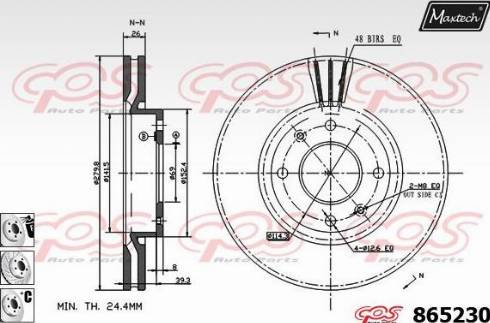 Maxtech 865230.6880 - Əyləc Diski furqanavto.az