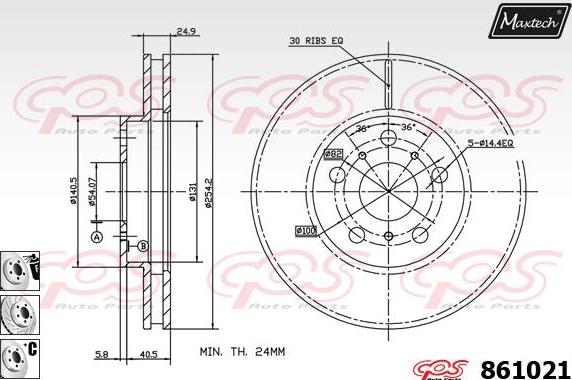 Maxtech 873593 - Əyləc Diski furqanavto.az