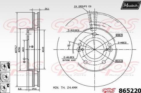 Maxtech 865220.6880 - Əyləc Diski furqanavto.az