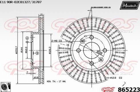 Maxtech 865223.0060 - Əyləc Diski furqanavto.az