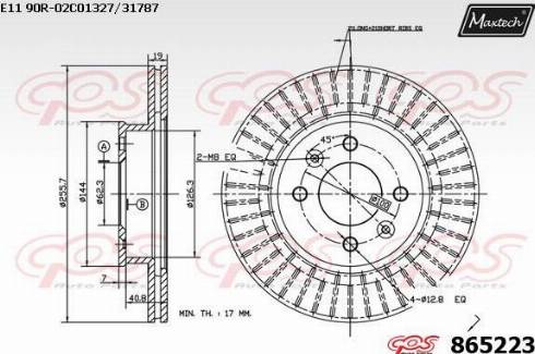 Maxtech 865223.0000 - Əyləc Diski furqanavto.az