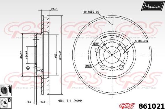 Maxtech 865223 - Əyləc Diski furqanavto.az