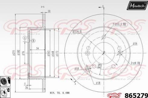 Maxtech 865279.6060 - Əyləc Diski furqanavto.az