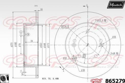 Maxtech 865279.0060 - Əyləc Diski furqanavto.az