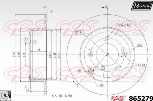 Maxtech 865279.0080 - Əyləc Diski furqanavto.az