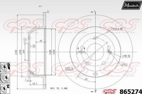 Maxtech 865274.6980 - Əyləc Diski furqanavto.az