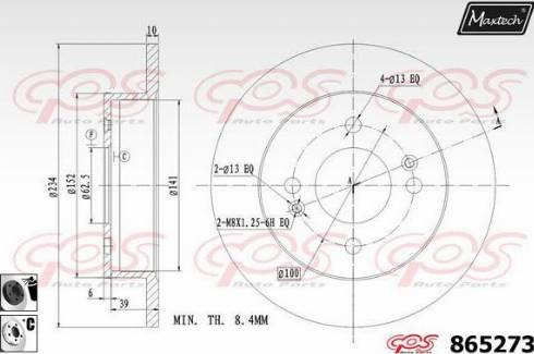 Maxtech 865273.6060 - Əyləc Diski furqanavto.az