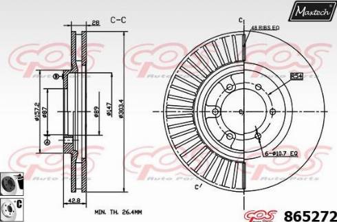 Maxtech 865272.6060 - Əyləc Diski furqanavto.az