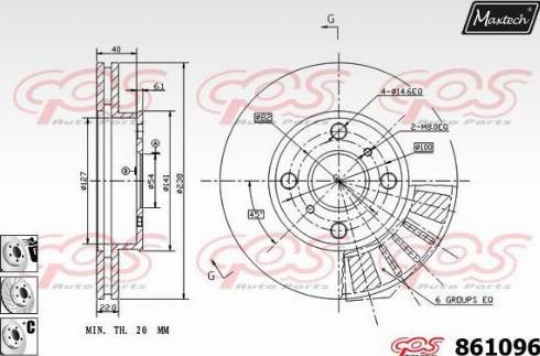 Maxtech 861096.6880 - Əyləc Diski furqanavto.az