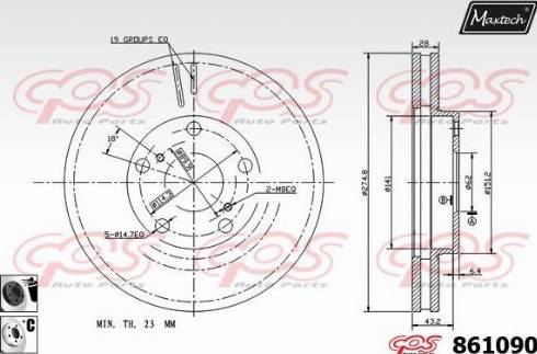 Maxtech 861090.6060 - Əyləc Diski furqanavto.az