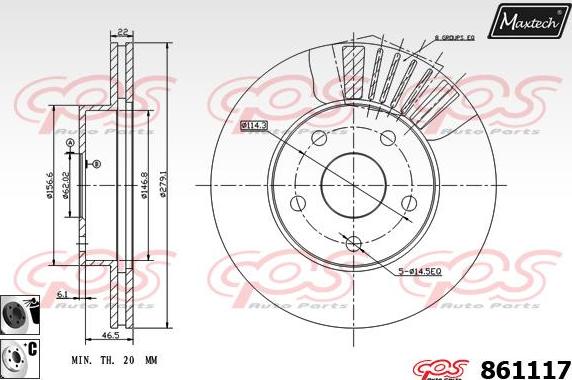 Maxtech 861090 - Əyləc Diski furqanavto.az