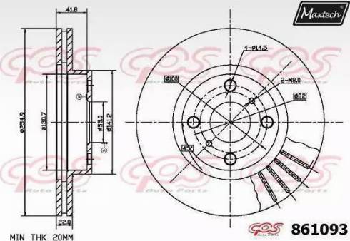 Maxtech 861093.6980 - Əyləc Diski furqanavto.az