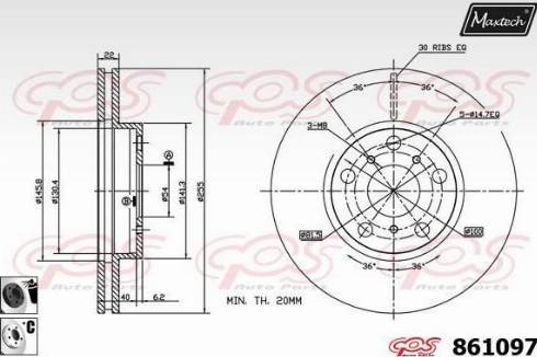 Maxtech 861097.6060 - Əyləc Diski furqanavto.az