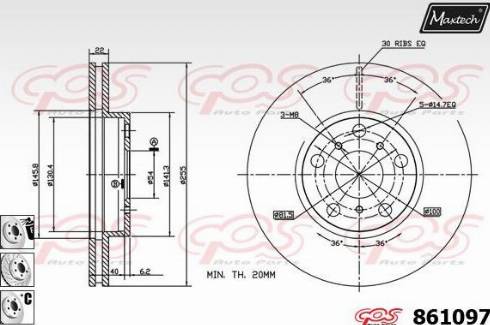 Maxtech 861097.6880 - Əyləc Diski furqanavto.az