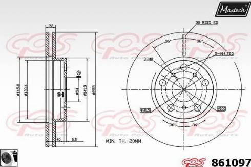 Maxtech 861097.0060 - Əyləc Diski furqanavto.az