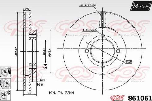 Maxtech 861061.6880 - Əyləc Diski furqanavto.az