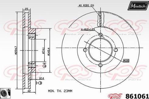 Maxtech 861061.0060 - Əyləc Diski furqanavto.az