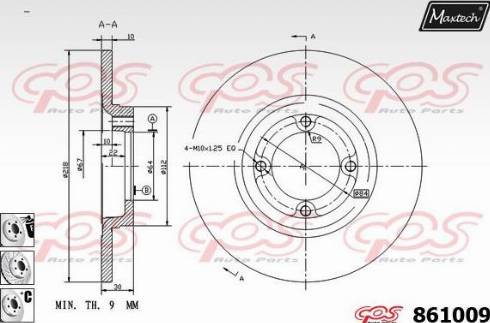 Maxtech 861009.6980 - Əyləc Diski furqanavto.az