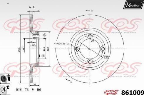 Maxtech 861009.6060 - Əyləc Diski furqanavto.az