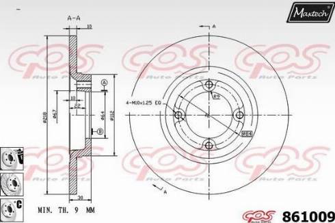 Maxtech 861009.6880 - Əyləc Diski furqanavto.az