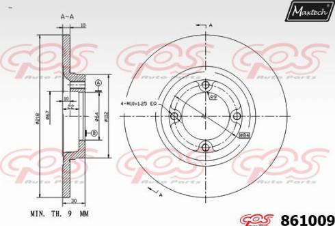 Maxtech 861009.0000 - Əyləc Diski furqanavto.az