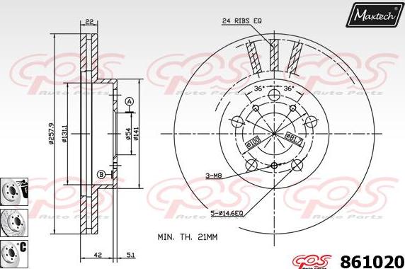 Maxtech 873592 - Əyləc Diski furqanavto.az