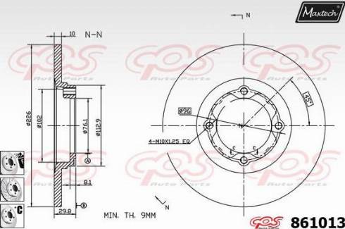 Maxtech 861013.6980 - Əyləc Diski furqanavto.az