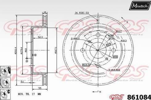 Maxtech 861084.6880 - Əyləc Diski furqanavto.az