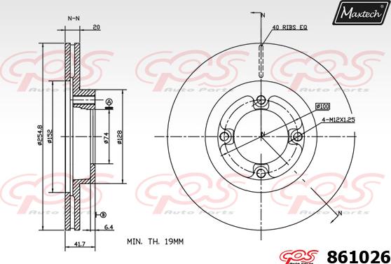 Maxtech 861085 - Əyləc Diski furqanavto.az