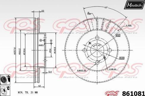 Maxtech 861081.6060 - Əyləc Diski furqanavto.az