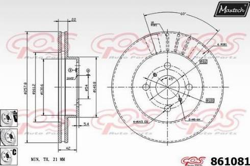 Maxtech 861081.6880 - Əyləc Diski furqanavto.az