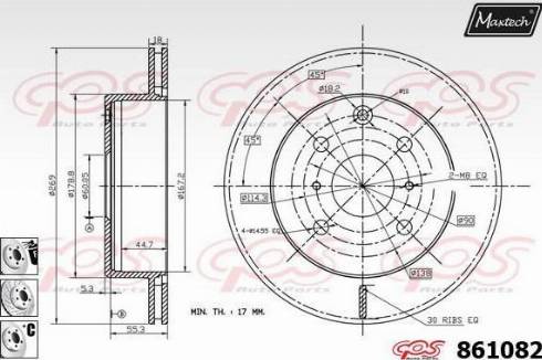 Maxtech 861082.6880 - Əyləc Diski furqanavto.az