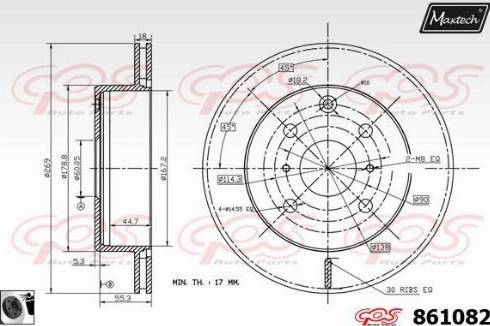 Maxtech 861082.0060 - Əyləc Diski furqanavto.az