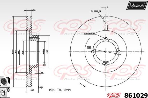 Maxtech 861082 - Əyləc Diski furqanavto.az