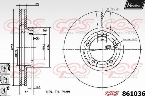 Maxtech 861036.6980 - Əyləc Diski furqanavto.az