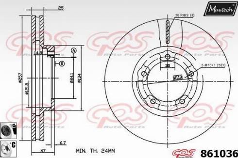 Maxtech 861036.6060 - Əyləc Diski furqanavto.az