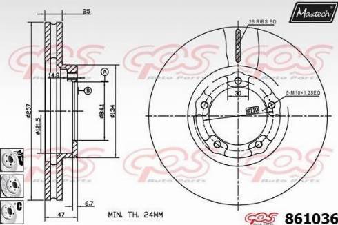 Maxtech 861036.6880 - Əyləc Diski furqanavto.az