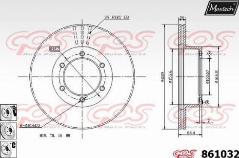 Maxtech 861032.6980 - Əyləc Diski furqanavto.az