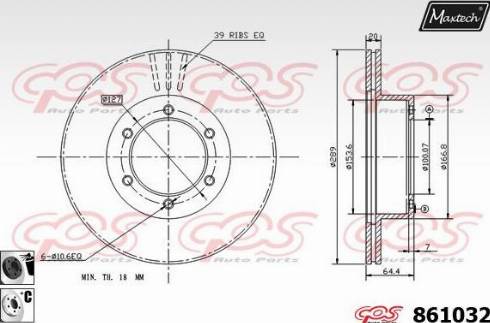 Maxtech 861032.6060 - Əyləc Diski furqanavto.az