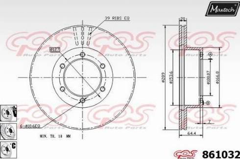 Maxtech 861032.6880 - Əyləc Diski furqanavto.az