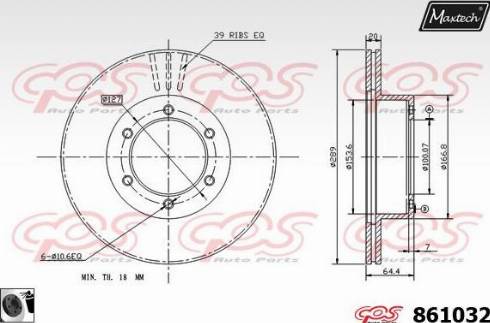 Maxtech 861032.0060 - Əyləc Diski furqanavto.az