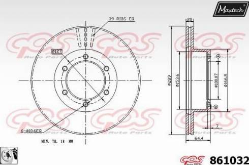 Maxtech 861032.0080 - Əyləc Diski furqanavto.az